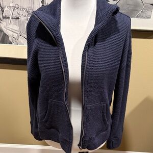 90 Degree By Reflex Navy Cotton zip-pub Jacket